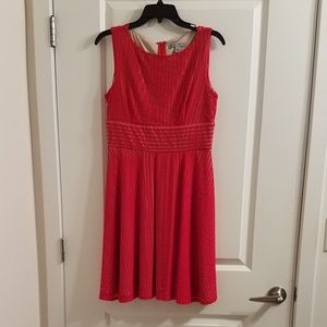 Sleeveless Red Lace A-Line Dress, Danny & Nicole